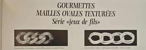 GORGES L'ENFANT 1972 Gourmettes Mailles Bracelet In Two Tones 18Kt Gold