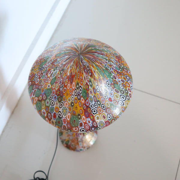 FRATELLI TOSO 1900 Art-Nouveau Millefiori Murrines Table Lamp With Shade
