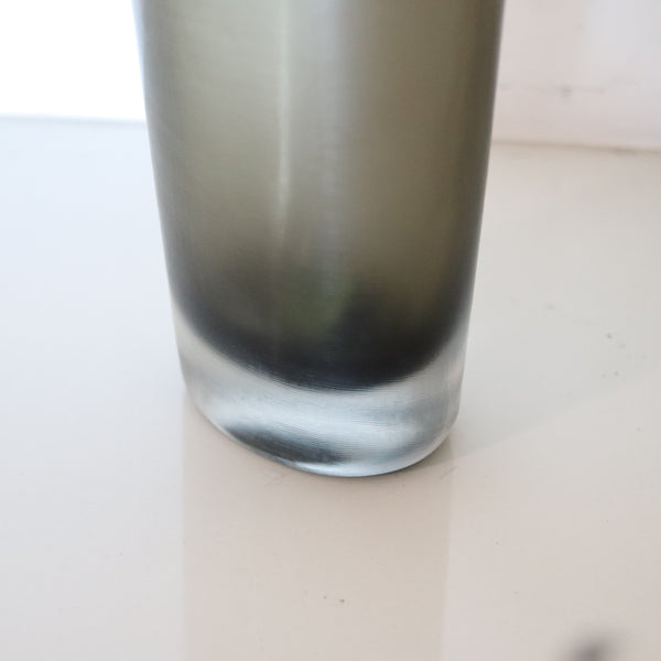 PAOLO VENINI 1955-56 For Venini & Co. Sommerso Insiso Art Glass Tall Vase