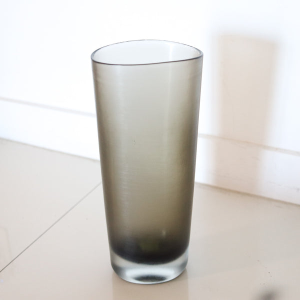 PAOLO VENINI 1955-56 For Venini & Co. Sommerso Insiso Art Glass Tall Vase