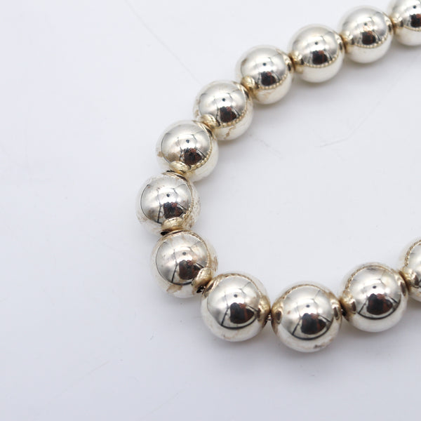 TIFFANY & CO. Modernist Necklace With Spherical Balls In Solid .925 Sterling Silver