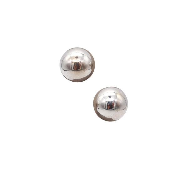 TIFFANY & CO. Modernist Spherical Balls Studs Earrings In Solid .925 Sterling Silver