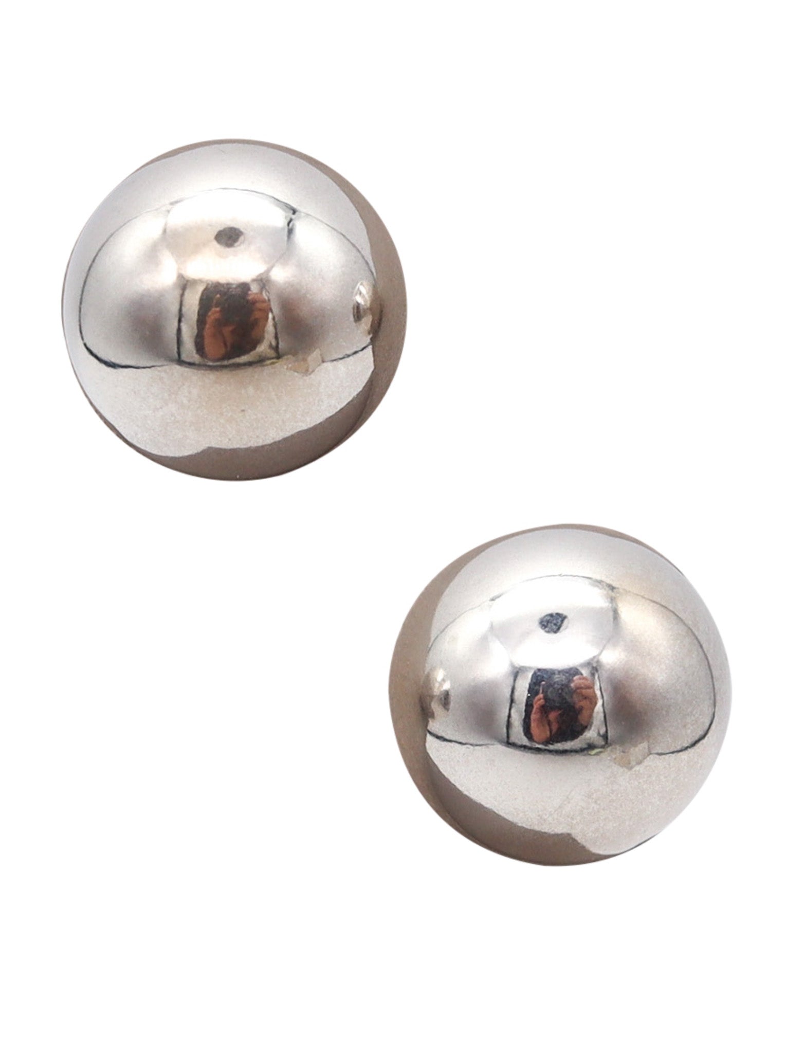 TIFFANY & CO. Modernist Spherical Balls Studs Earrings In Solid .925 Sterling Silver