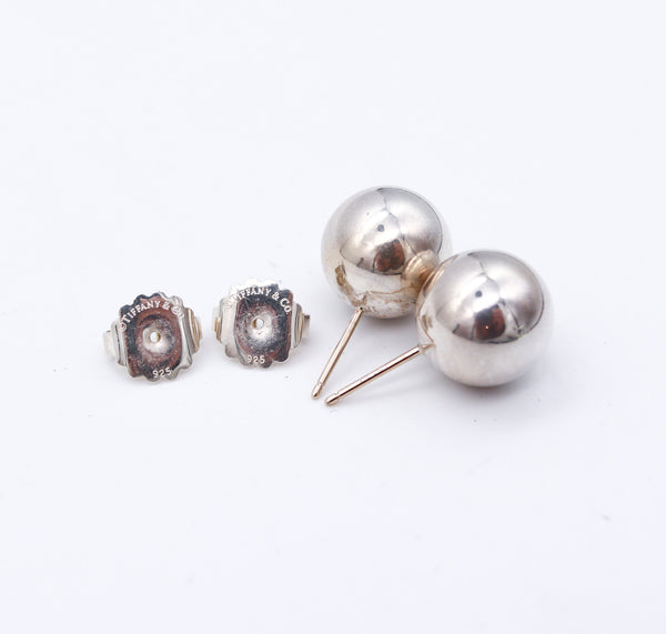 TIFFANY & CO. Modernist Spherical Balls Studs Earrings In Solid .925 Sterling Silver