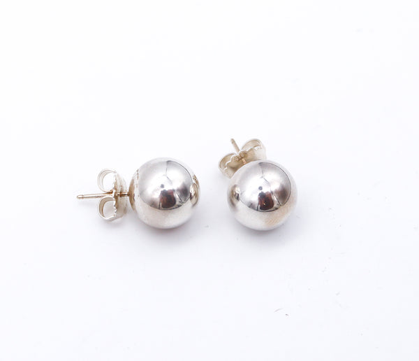 TIFFANY & CO. Modernist Spherical Balls Studs Earrings In Solid .925 Sterling Silver