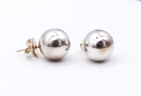 TIFFANY & CO. Modernist Spherical Balls Studs Earrings In Solid .925 Sterling Silver