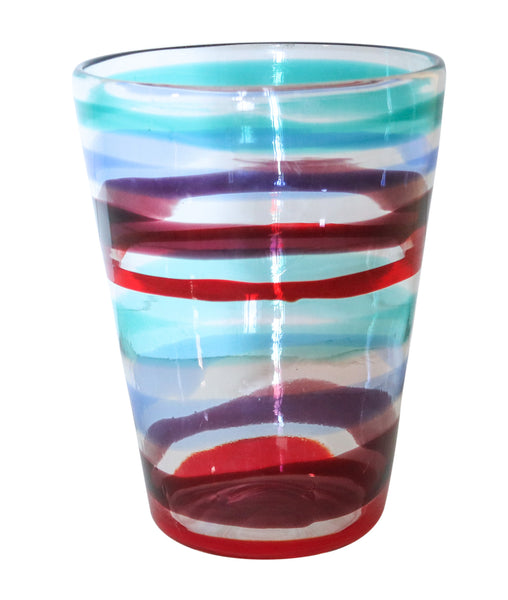 VENINI 1953 By Fulvio Bianconi Murano A Fasce Orizontali Art Glass Tall Vase