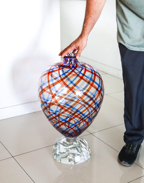 VENINI Alessandro Mendini 8/50 Limited Edition Art Glass Simirone Amphora Vase