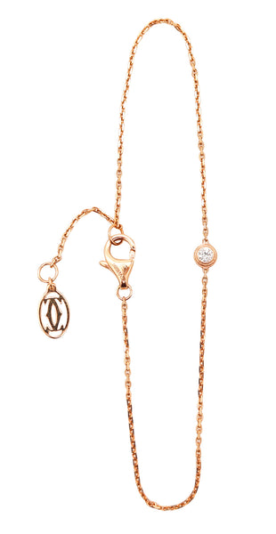 CARTIER Paris D'Amour Bracelet In Solid 18Kt Yellow Gold With a VVS Diamond