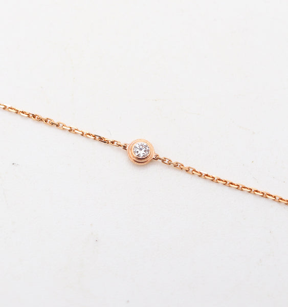CARTIER Paris D'Amour Bracelet In Solid 18Kt Yellow Gold With a VVS Diamond