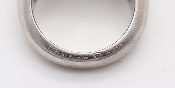 CARTIER London 1960 Gipsy Ring In Platinum With Burmese Ruby & Diamonds