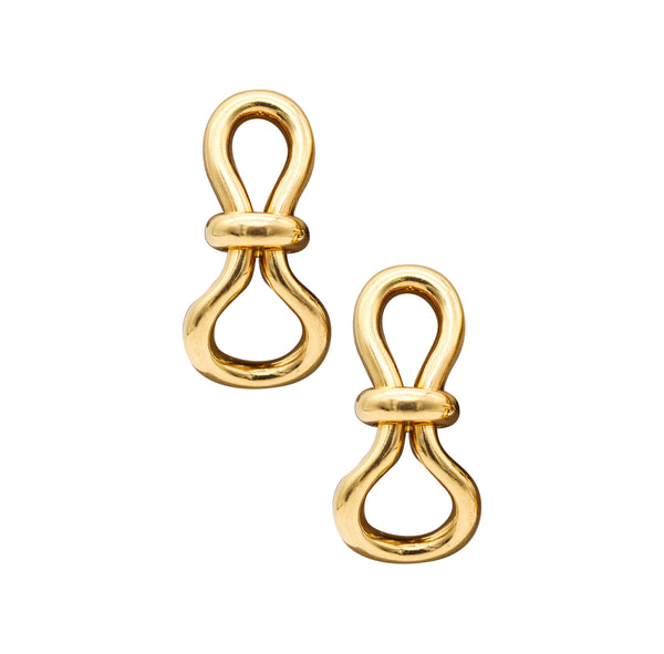 -Tiffany & Co. By Paloma Picasso Pair Of Knots Earrings In Solid 18Kt Yellow Gold