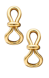 -Tiffany & Co. By Paloma Picasso Pair Of Knots Earrings In Solid 18Kt Yellow Gold