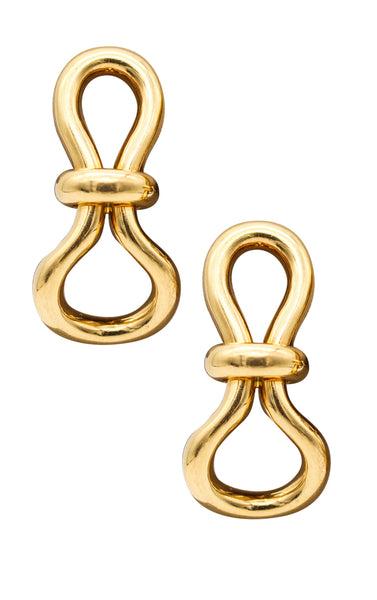 -Tiffany & Co. By Paloma Picasso Pair Of Knots Earrings In Solid 18Kt Yellow Gold