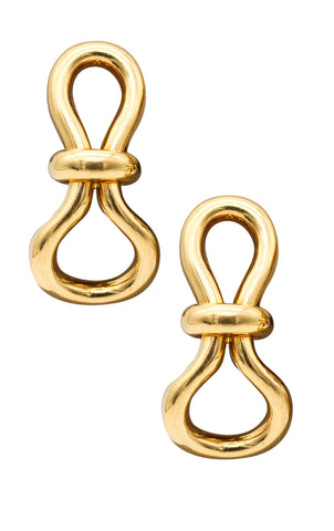 -Tiffany & Co. By Paloma Picasso Pair Of Knots Earrings In Solid 18Kt Yellow Gold