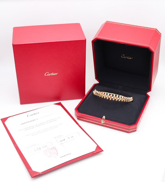 CARTIER Clash De Cartier Bracelet In 18Kt Gold Size-19 With Box & Certificate