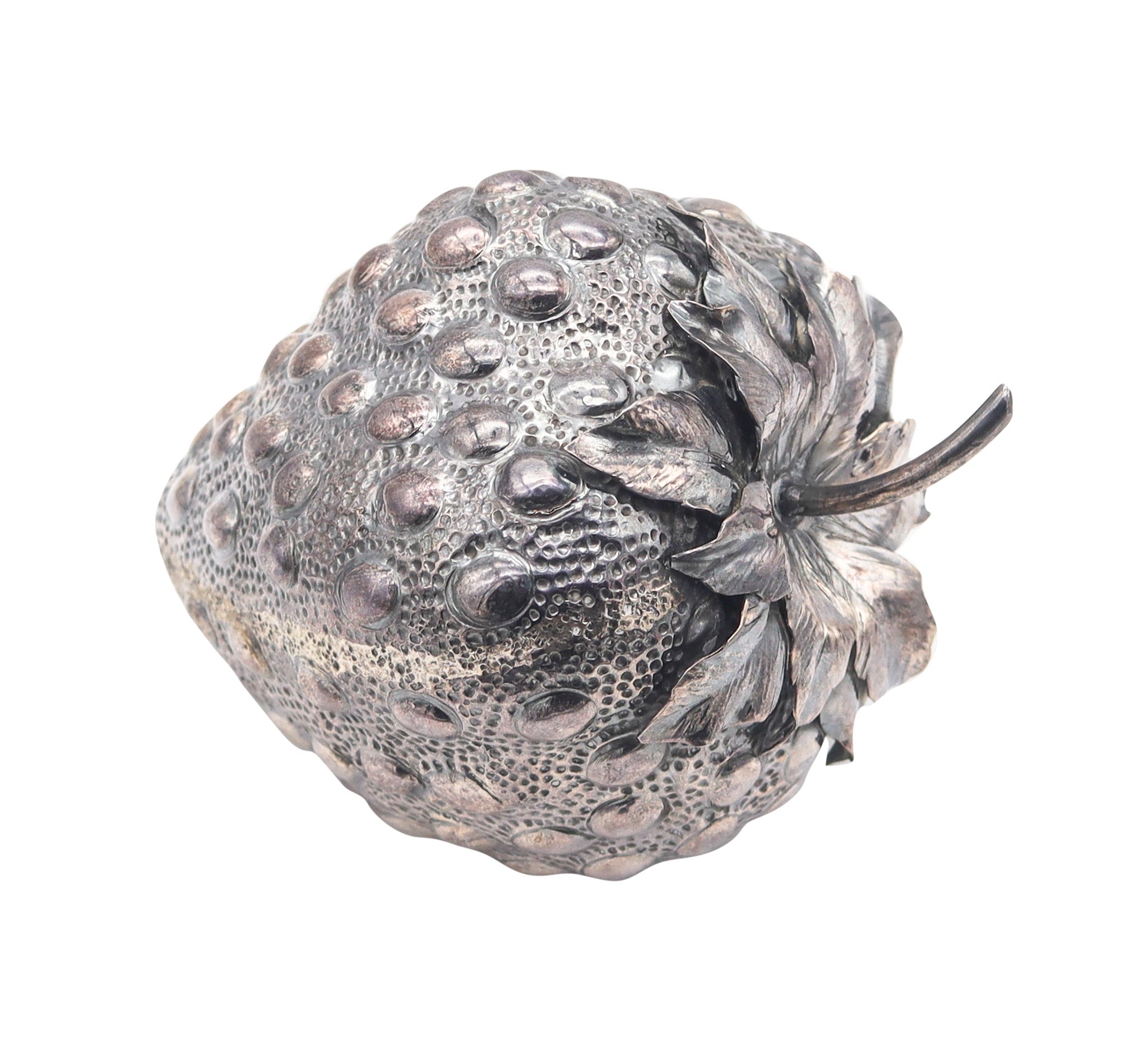 BUCCELLATI Milano 1970 Strawberry Shaped Desk lighter In Solid .925 Sterling Silver