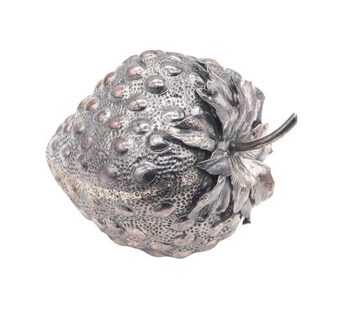 BUCCELLATI Milano 1970 Strawberry Shaped Desk lighter In Solid .925 Sterling Silver