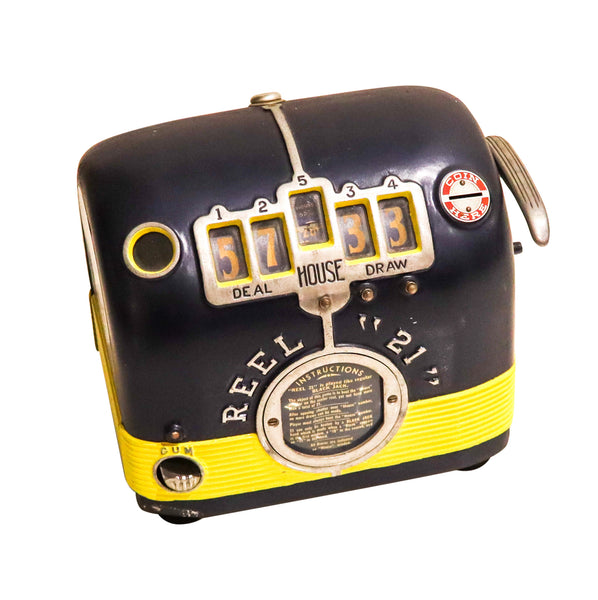 TRADE SIMULATOR 1935 Gaming Daval Reel "21" Amusement Machine In Steel