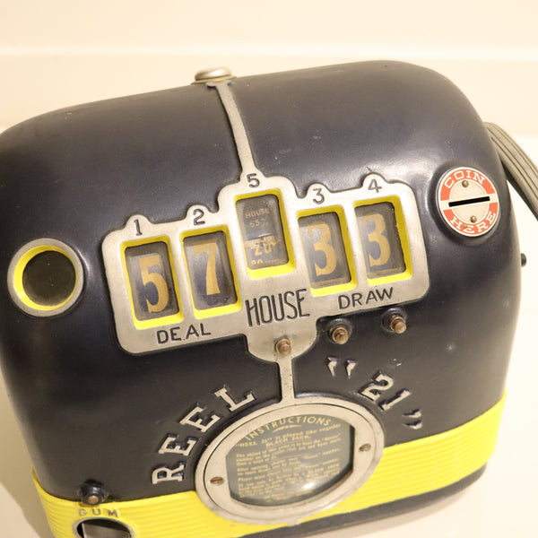 TRADE SIMULATOR 1935 Gaming Daval Reel "21" Amusement Machine In Steel