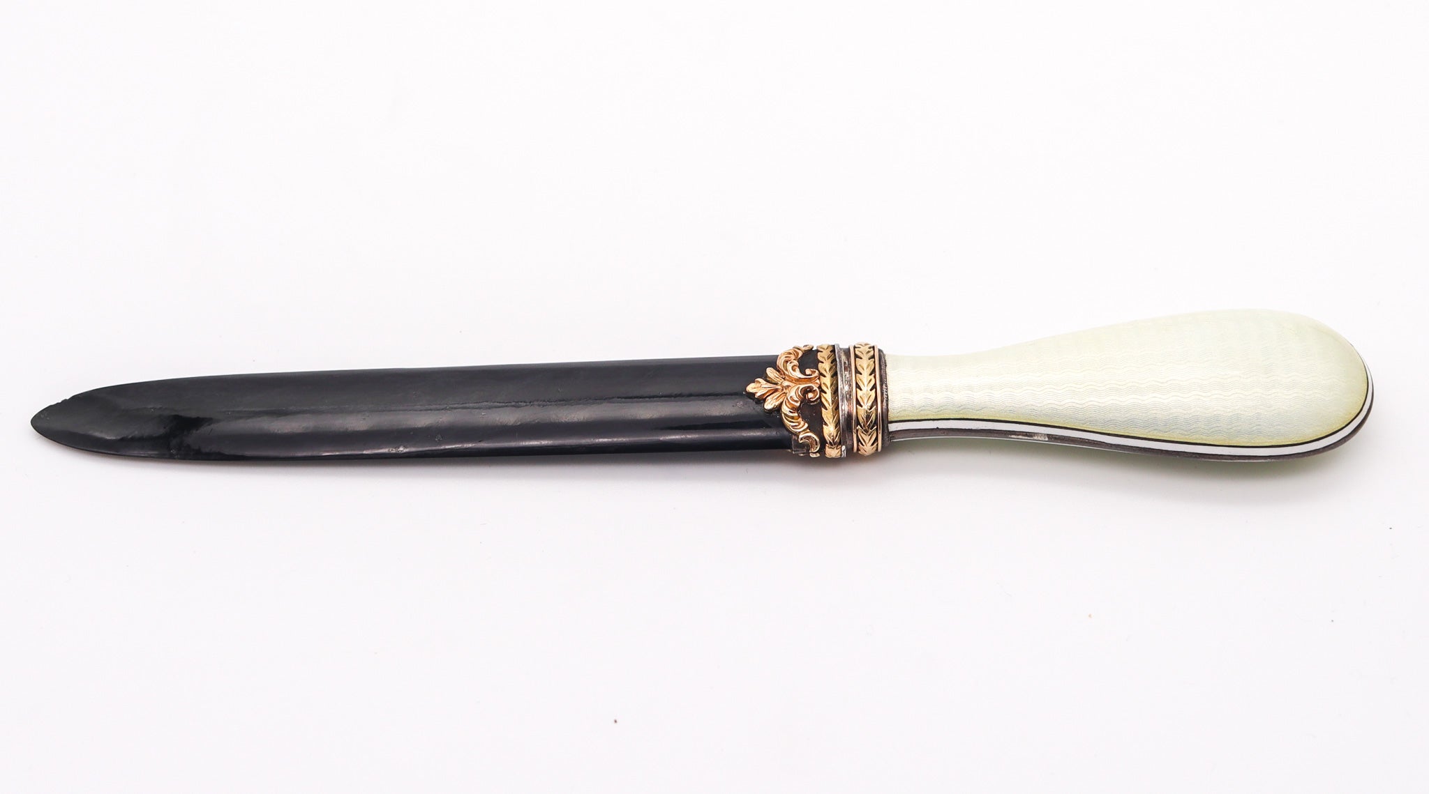 LEONID KOCHERGIN 1900 Russian Empire Enameled Letter Opener In