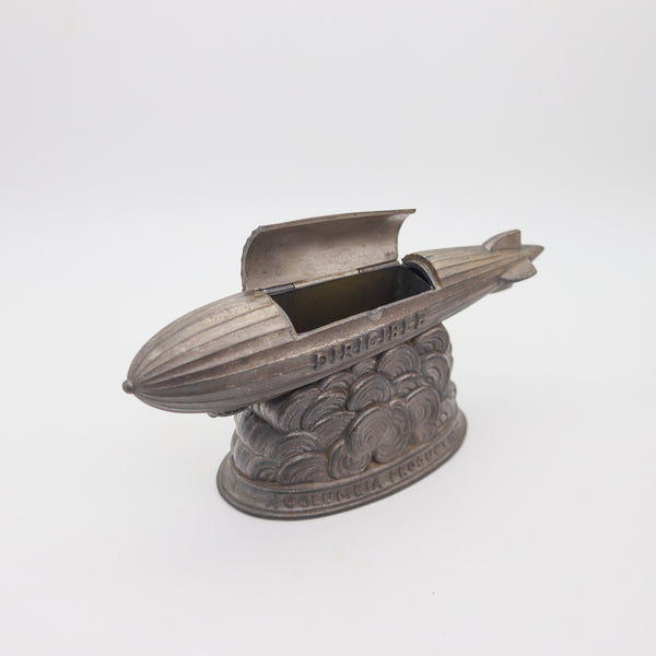 COLUMBIA 1931 Antique Dirigible Zeppelin Movie Figural Desk Cigarette Holder
