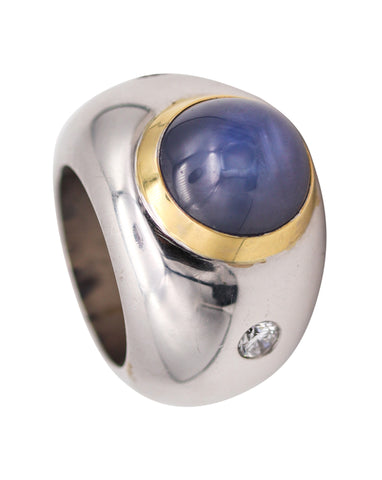 -Garrard & Co. Cocktail Ring In 18Kt Gold With 30.12 Ctw In Sapphire And Diamonds