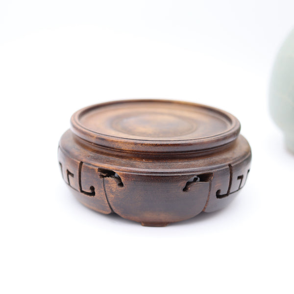 CHINA Song Dynasty 960-1279 AD Celadon Glazed Vase With Cylinder Handles