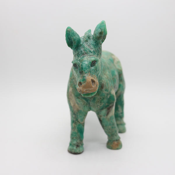 CERTIFIED 4,531 Cts Colombian Emerald Sculptural Carving Of a Horse Figure