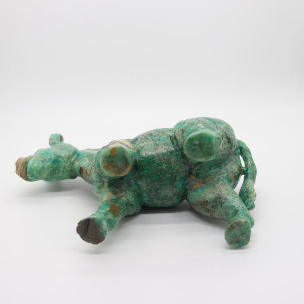 CERTIFIED 4,531 Cts Colombian Emerald Sculptural Carving Of a Horse Figure