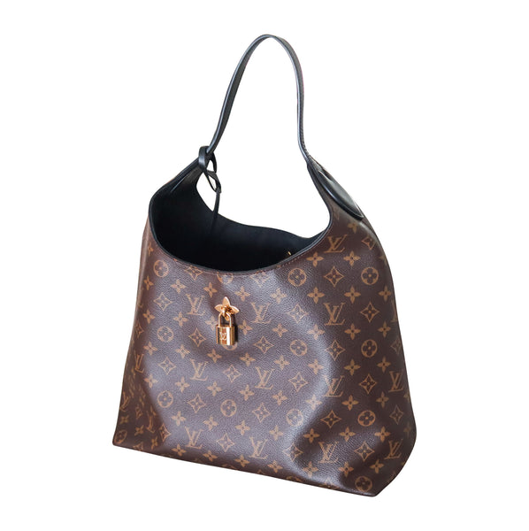 LOUIS VUITTON Flower HOBO Handbag LV Monogram In Leather With Box, Bag & Booklet