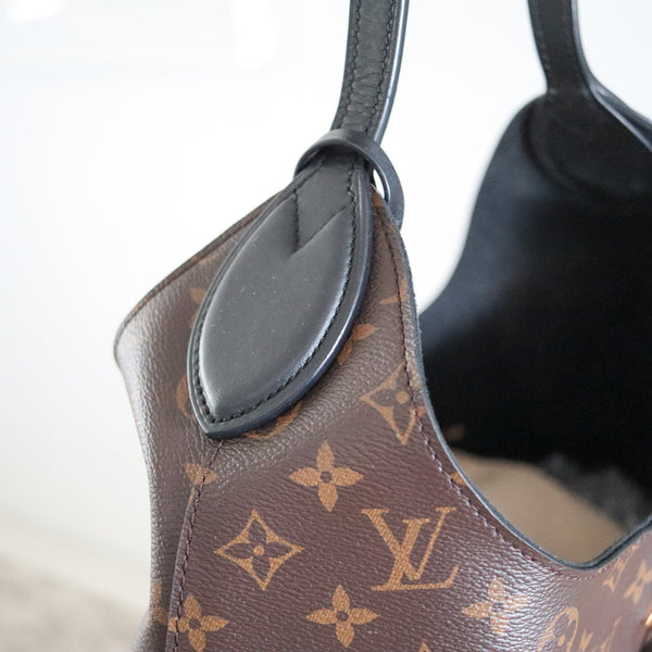 LOUIS VUITTON Flower HOBO Handbag LV Monogram In Leather With Box, Bag & Booklet