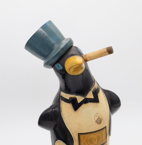 WILLIE KOOL 1938 The Penguin Figural  Bar And Table-Desk Electric Lighter