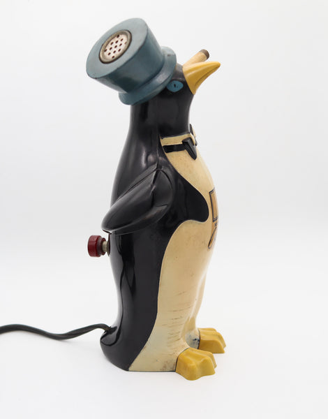 WILLIE KOOL 1938 The Penguin Figural  Bar And Table-Desk Electric Lighter