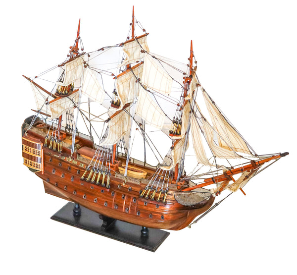 GALLEON SHIP 1960 Vintage Oversized Scale-Model Of Historical ship In Wood