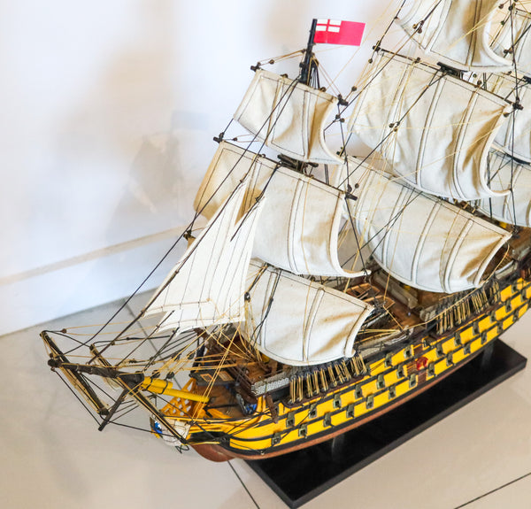 HMS VICTORY Royal Navy Model Scale Warship In Wood Trafalgar Admiral Nelson