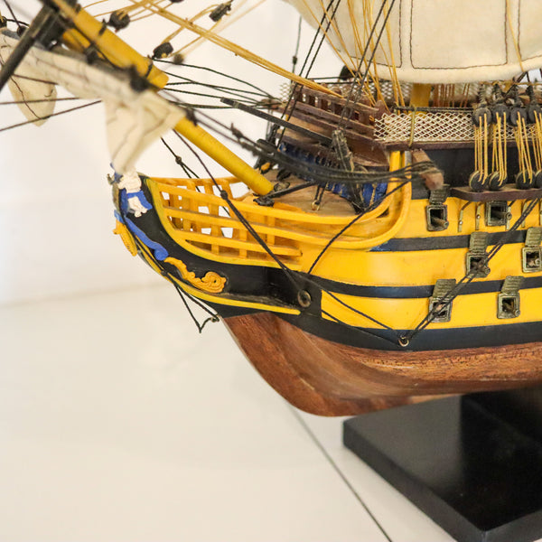 HMS VICTORY Royal Navy Model Scale Warship In Wood Trafalgar Admiral Nelson