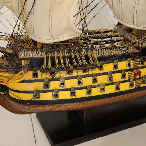 HMS VICTORY Royal Navy Model Scale Warship In Wood Trafalgar Admiral Nelson