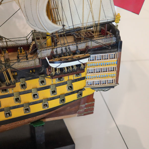 HMS VICTORY Royal Navy Model Scale Warship In Wood Trafalgar Admiral Nelson