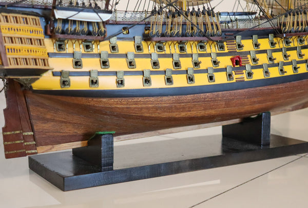 HMS VICTORY Royal Navy Model Scale Warship In Wood Trafalgar Admiral Nelson