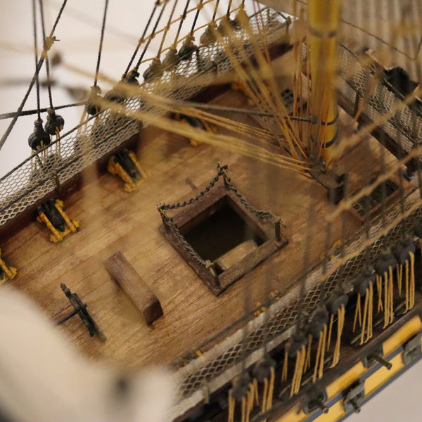 HMS VICTORY Royal Navy Model Scale Warship In Wood Trafalgar Admiral Nelson