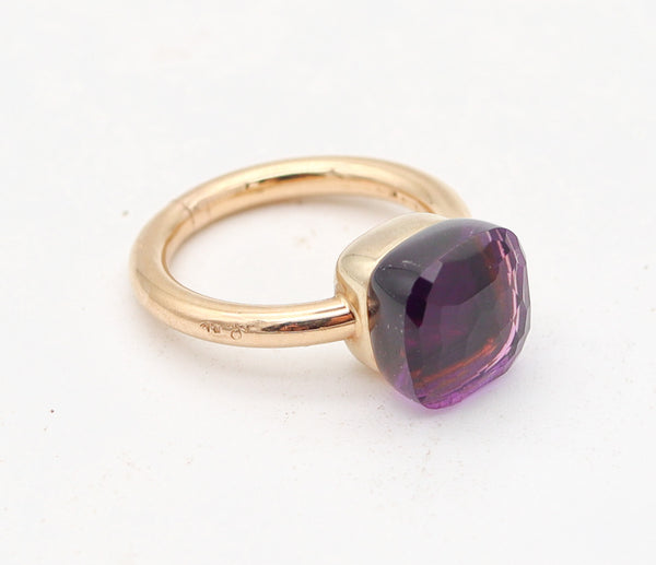 POMELLATO Milan Nudo Ring In 18Kt Yellow Gold With 6.45 Cwt. Amethyst