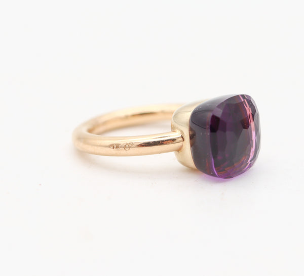 POMELLATO Milan Nudo Ring In 18Kt Yellow Gold With 6.45 Cwt. Amethyst