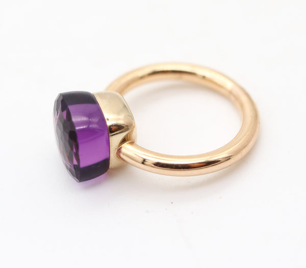 POMELLATO Milan Nudo Ring In 18Kt Yellow Gold With 6.45 Cwt. Amethyst