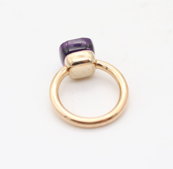 POMELLATO Milan Nudo Ring In 18Kt Yellow Gold With 6.45 Cwt. Amethyst
