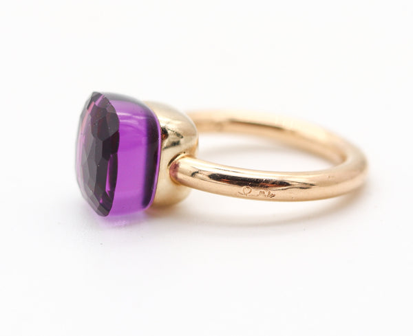 POMELLATO Milan Nudo Ring In 18Kt Yellow Gold With 6.45 Cwt. Amethyst