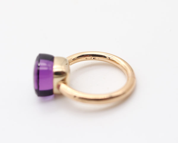 POMELLATO Milan Nudo Ring In 18Kt Yellow Gold With 6.45 Cwt. Amethyst