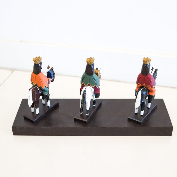 PUERTO RICO Antonio Aviles Carved Wood "Santos De Palo" of The Three Kings