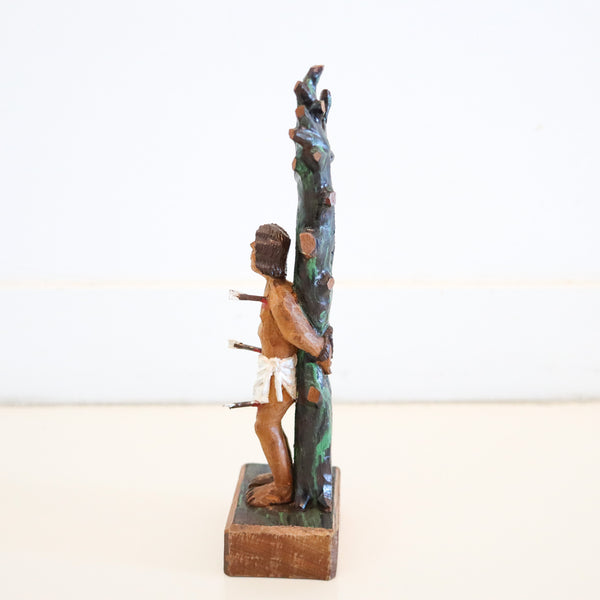PUERTO RICO Sculpted Carved Wood "Santos De Palo" of St. Sebastian