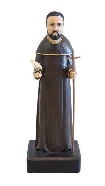 PUERTO RICO Domingo Orta Carved Wood "Santos De Palo" Of San Francisco De Assisi